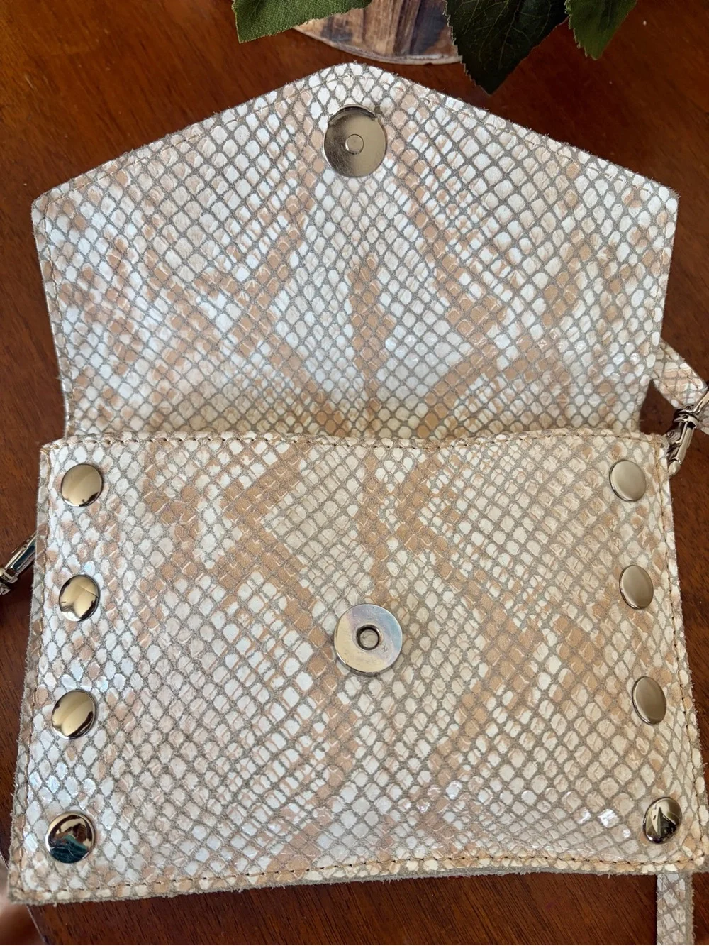 Hammitt Snake Print  Grommett Envelope Conv. Clutch Bag Crossbody bag